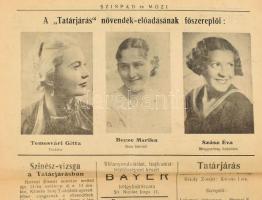 1938 Színpad és Mozi 2 db száma és 1 db műsor + Poór Lily szórólap