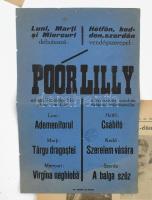 1938 Színpad és Mozi 2 db száma és 1 db műsor + Poór Lily szórólap