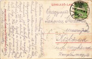 1916 Miskolc, Avas 100 év múlva, a jövőben montázs. Grünwald Ignácz kiadása / in the future montage ...