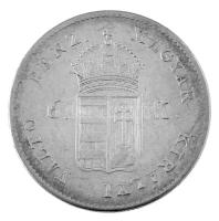 1849NB 6kr Ag T:XF,VF lapkahiba /
Hungary 1849NB 6 Kreuzer Ag C:XF,VF planchet error
Adamo B3