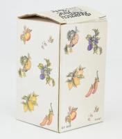 Porcelán csengő, eredeti dobozában 13 cm