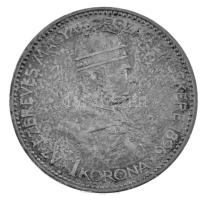 1896KB 1K Ag "Millennium" eredeti, dombornyomott, barna színű "Millenniumi Koronaérem...