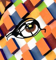 Sugár Gábor (1976- ): Kutya. Akril, foamix, vászon, jelzett, hátoldalán a művész bélyegzőjével, 50×7...