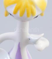 Hollóházi madaras lány, jelzett, hibátlan, m: 15 cm