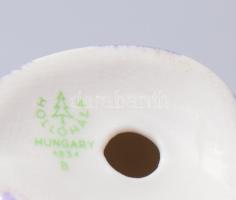 Hollóházi madaras lány, jelzett, hibátlan, m: 15 cm