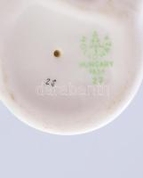 Hollóházi homokozó ovis kislány, kézzel festett, jelzett, hibátlan m: 10 cm