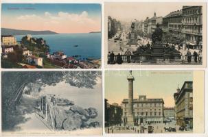 21 db RÉGI külföldi város képeslap vegyes minőségben / 21 pre-1945 European town-view postcards in mixed quality