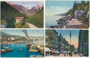 21 db RÉGI külföldi város képeslap vegyes minőségben (közte 1 modern) / 21 pre-1945 European town-view postcards in mixed quality (including 1 modern card)