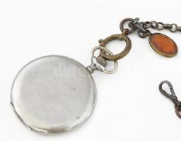 Zenith zsebóra, mechanikus szerkezettel, szép állapotban, d: 50 mm