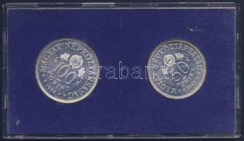 1969. 50Ft Ag + 100Ft Ag "Tanácsköztársaság" pár T:BU Eredeti plasztiktokban!