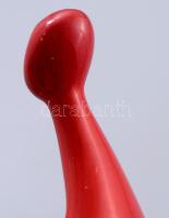 Zsolnay ökörvér mázas ülő figura. Terv.: Török János. Jelzés nélkül, kis felületi sérülésekkel, m: 1...