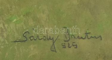 Sárdy Brutus (1892-1970): Erdőszéle, 1929. Olaj, vászon. Jelezve jobbra lent. Hátoldalán MNG kivitel...