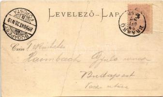 1899 (Vorläufer) Brassó, Kronstadt, Brasov; Corso auf der Kornzeile / Búzasor, Servatius & Graef...