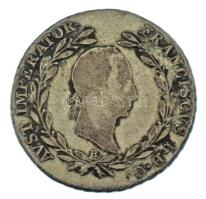 1829B 20kr Ag "I. Ferenc" T:F patina Huszár 1979., Unger III.: 1380.a