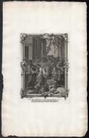 cca 1750-1800 4 db bibliai-egyházi témájú metszet Jézus életéből, egyik Tintoretto után, rézmetszet,...