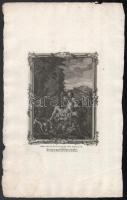 cca 1750-1800 4 db bibliai-egyházi témájú metszet, egyik Bassano után, rézmetszet, papír, jelzett a ...
