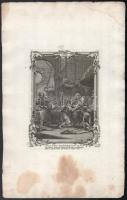 cca 1750-1800 4 db bibliai-egyházi témájú metszet, egyik Rubens után, rézmetszet, papír, jelzett a m...