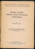 Baleczky Emil: Szabó Eumén orosz nyelvtanának hangtana. Szláv Filológiai Értekezések 2. Bp., 1943., ...