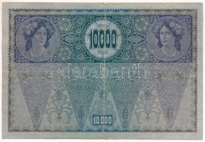 Ausztria 1918. 10.000K vízszintes "DEUTSCHÖSTERREICH" felülbélyegzéssel T:F kis szakadások...