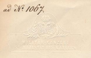 1889 Bécs (Wien), Arthur von Bolfras (1838-1922) osztrák vezérezredes, Őfelsége Katonai Irodájának v...