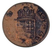 1848. 1kr Cu T:XF patina
Adamo B1