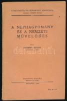 Györffy István: A néphagyomány és a nemzeti művelődés. Magyar táj és népismeret könyvtára 1. Bp.,1942, Bethlen Gábor-ny.,85+3 p. 2. kiadás. Kiadói papírkötés, a gerincen apró sérüléssel.