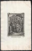 cca 1750-1800 6 db bibliai-egyházi témájú metszet, egyik van Dyck után, rézmetszet, papír, jelzett a...