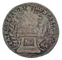1764K-B 10kr Ag "Mária Terézia" T:F patina Huszár: 1717., Unger III.: 1250