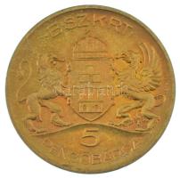 ~1930-1945. 5P Cu "BSZKRT (Budapest Székesfőváros Közlekedési Részvénytársaság) Pályaudvar"...