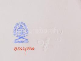 Herendi Viktória mintás ékszertartó tálka. Kézzel festett, jelzett, hibátlan, d: 10 cm