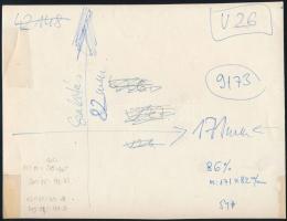 cca 1920 NYHN & H (New York, New Haven and Hartford Railroad) vagon, sajtófotó, felületén törésn...