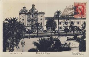 Huelva Plaza de la Merced square with cathedral