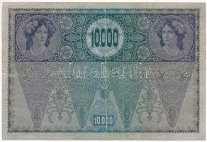 Ausztria 1918. 10.000K vízszintes "DEUTSCHÖSTERREICH" felülbélyegzéssel T:F
Austria 1918....