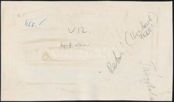 cca 1920 New York Central Lines 3237 mozdony, retusált sajtófotó, 12,5×21 cm