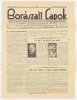 1935 A Borászati lapok 67. évf. 14. lapszáma, számos érdekes írással