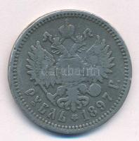 Orosz Birodalom 1897. 1R Ag "II. Miklós" T:F Russian Empire 1897. 1 Rouble Ag "Nichol...