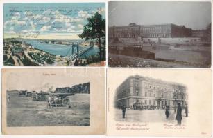 33 db régi magyar város képeslap, főleg Budapest, közte néhány modern / 33 pre-1945 Hungarian town-view postcards, mainly Budapest, including a few modern cards