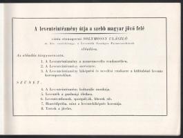 A leventeintézmény útja a Szebb Magyar Jövő felé. Előadás a Magyar Művelődés Házában 1944. január hó...