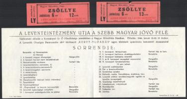 A leventeintézmény útja a Szebb Magyar Jövő felé. Előadás a Magyar Művelődés Házában 1944. január hó...