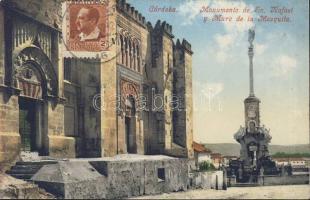 Córdoba St Rafael monument and the Mosque