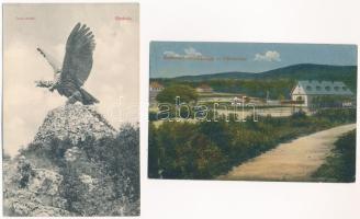 14 db régi magyar és történelmi magyar város képeslap / 14 pre-1945 Hungarian and historical Hungari...