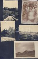 1915 Győr, Cuha völgy, Csesznek 18 képből álló fotósorozat 12x8 cm / Vintage photos