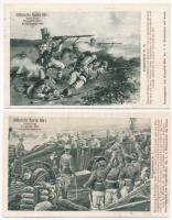 5 db régi első világháborús osztrák-magyar katonai csataképes képeslap / 5 pre-1945 Austro-Hungarian...