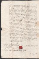 1791 Zsarnó (Zarnov, SK) Lömpös nevű földnek záloglevele Bereczky István, Papp János között, többszö...