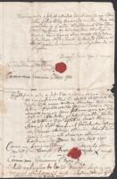 1791 Zsarnó (Zarnov, SK) Lömpös nevű földnek záloglevele Bereczky István, Papp János között, többszö...