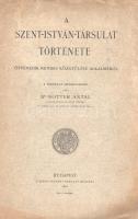 Notter Antal:  A Szent-István-Társulat története ötvenedik rendes közgyűlése alkalmából. Budapest, 1904. Szent-István-Társulat (Stephaneum Nyomda Rt.) 266 p. Egyetlen kiadás. Az 1842-ben felvetődött gondolat nyomán a katolikus könyvkiadást gondozó Szent István Társulat 1848-ban alakult meg. Monográfiánk a katolikus Biblia-, lexikon-, könyv-, tankönyv- és népkönyvkiadó csaknem 60 évének történetét tekinti át, oldalszámozáson belül számos szövegközti portréval. Példányunk fűzése laza. Fűzve, illusztrált, sérült kiadói borítóban.