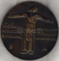 1929 "Sík Sándor..." nagy bronzplakett T:3 ph.