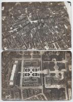 1914 Bécs, légi fotók, 6 db, 11,5×17 cm