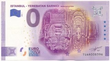 Törökország 2020. 0E &quot;Yerebatan sarnici&quot; szuvenír bankjegy T:UNC Turkey 2020. 0 Euro &quot;Yerebatan sarnici&quot; souvenir banknote C:UNC