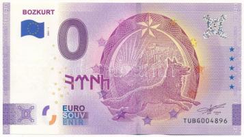 Törökország 2021. 0E &quot;Bozkurt&quot; szuvenír bankjegy T:UNC Turkey 2021. 0 Euro &quot;Bozkurt&quot; souvenir banknote C:UNC